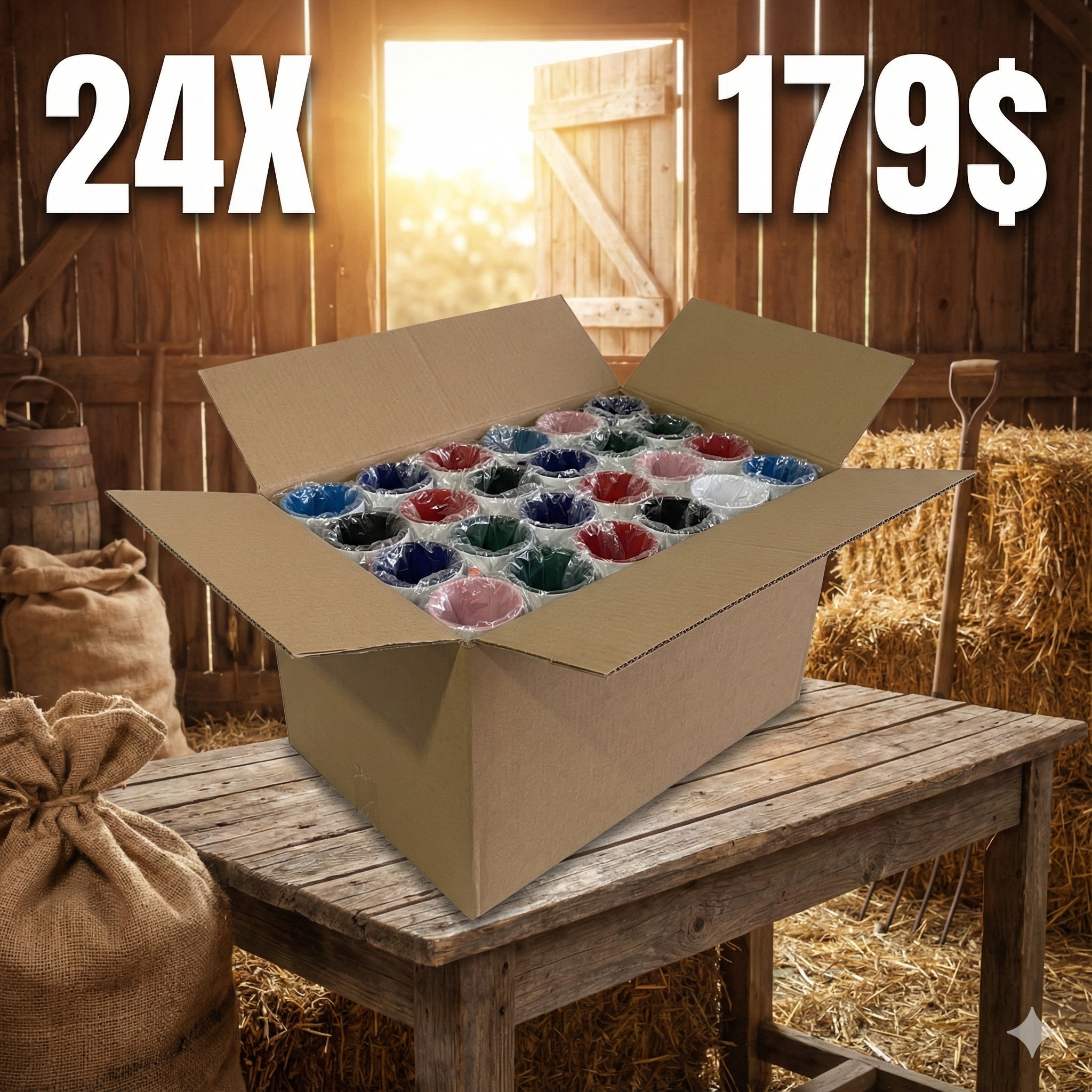 Pack 24 Mugs Personnalisés 15oz pour 179$  Cadeaux uniques et prix imbattable